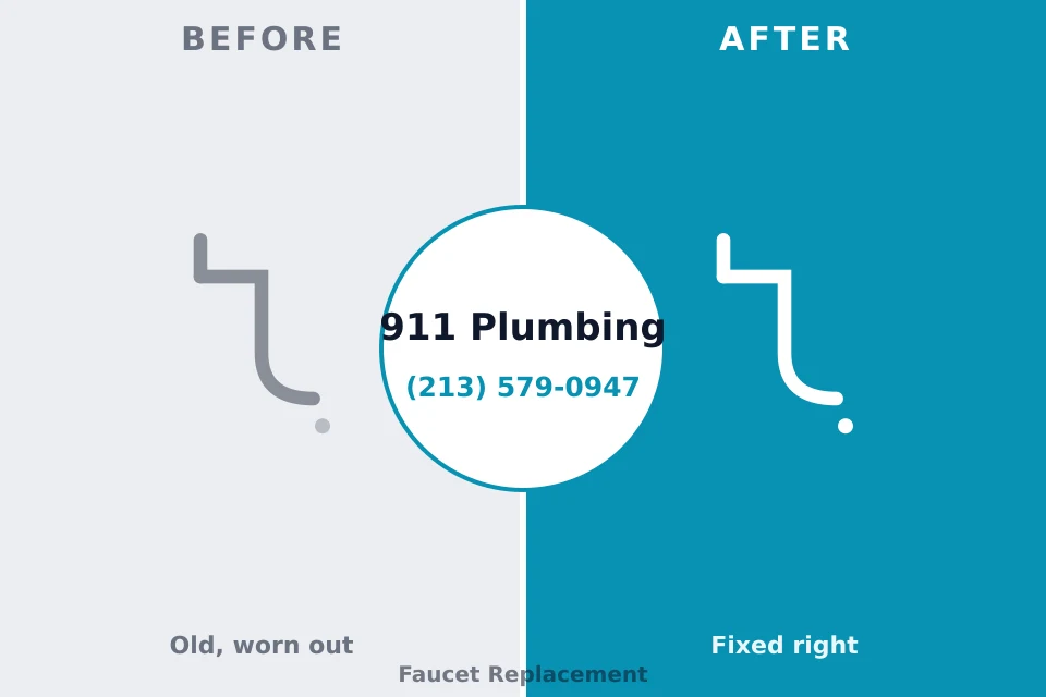 Before and after: plumbing repair New Sharon, IA